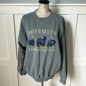 J.Galt Brandy Melville Yosemite Embroidered Sweatshirt